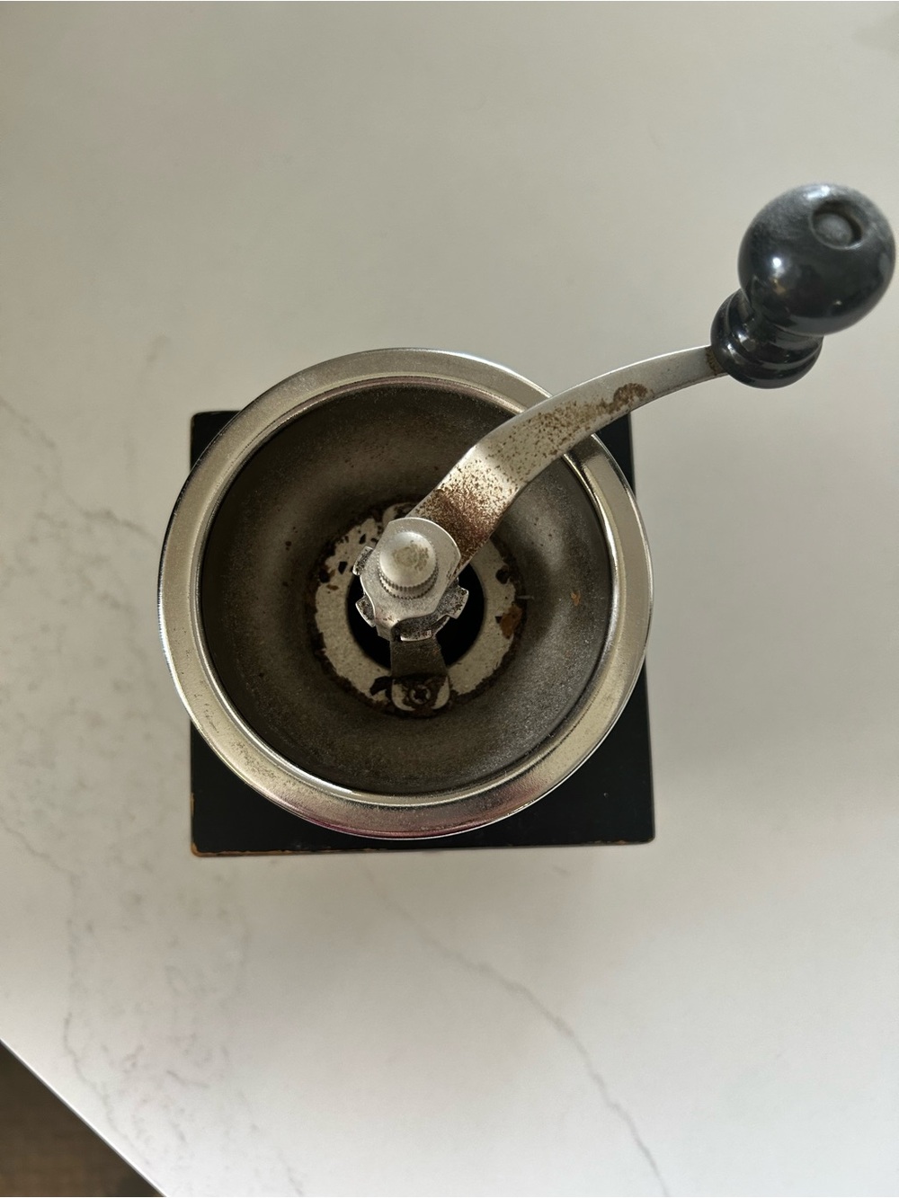 Manual Coffee Grinder - Black and Silver